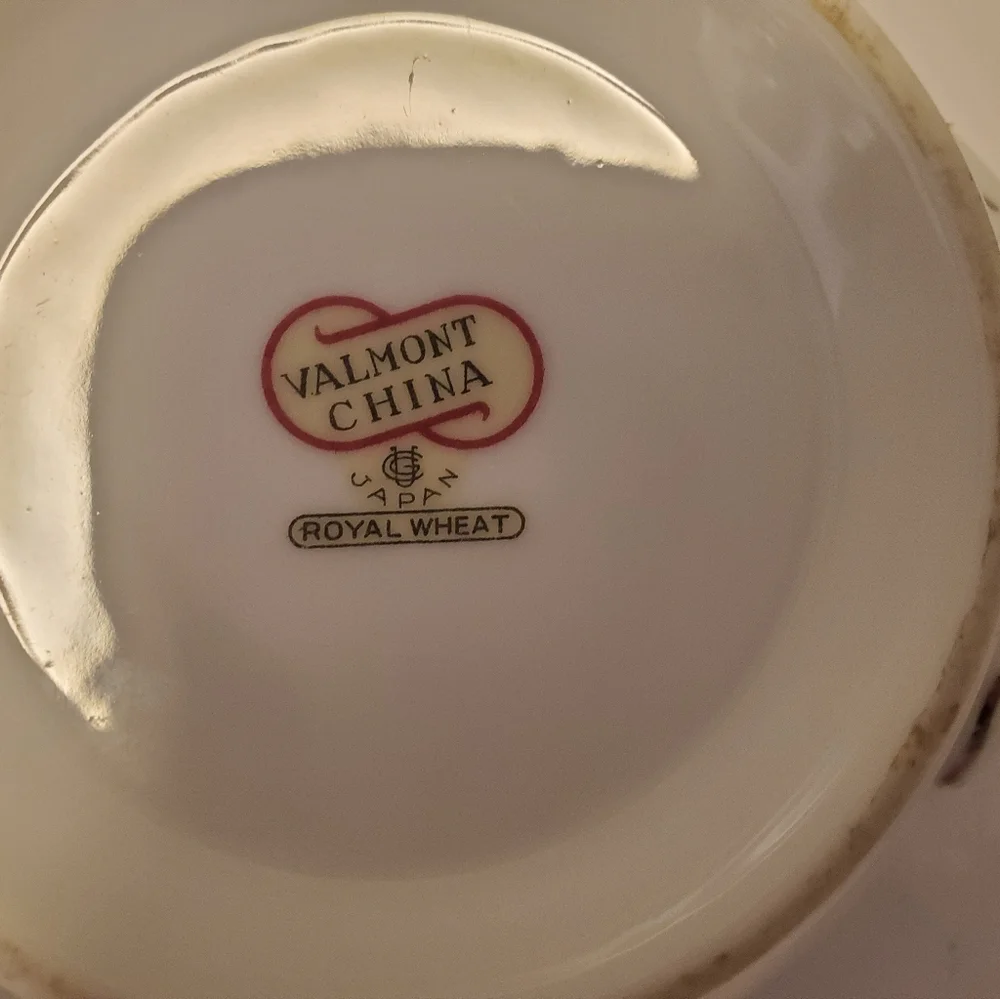 Valmont China Sugar Bowl And Lid